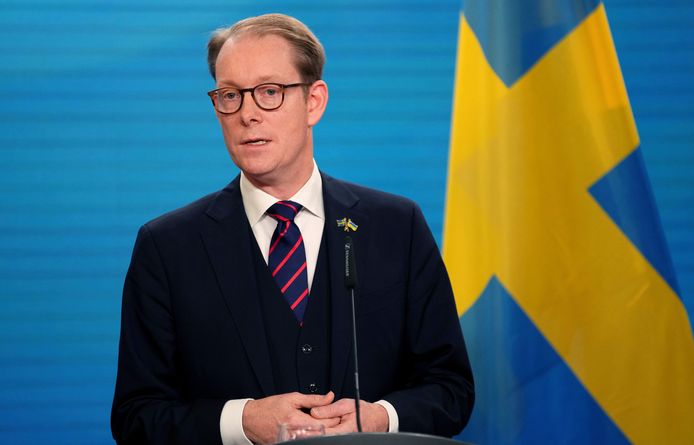 Zweedse minister van Buitenlandse Zaken Tobias Billstrom.
