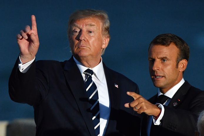 Donald Trump et Emmanuel Macron