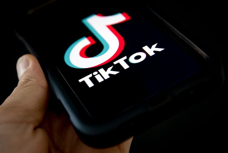 Het logo van TikTok. Beeld ANP