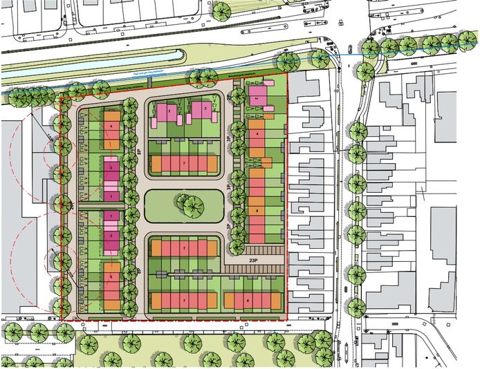 wijkje van 60 woningen op plaats van oude karwei in waalwijk waalwijk bd nl