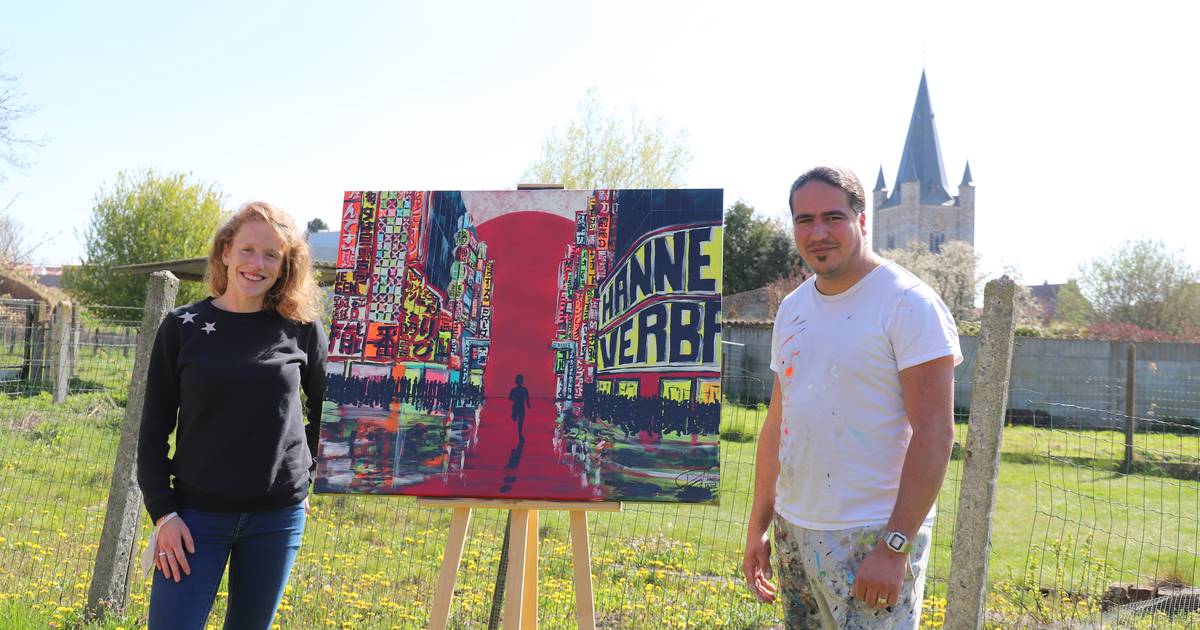 Schilderij voor Hanne Verbruggen verkocht voor 4.200 euro | Herne | hln.be