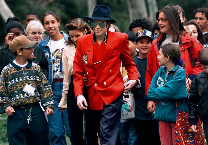 Michael Jackson op Neverland.