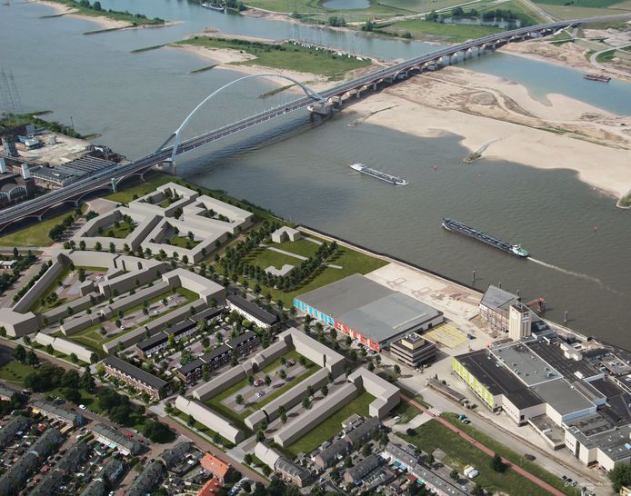 De nieuwe wijk Batavia in Nijmegen-West.