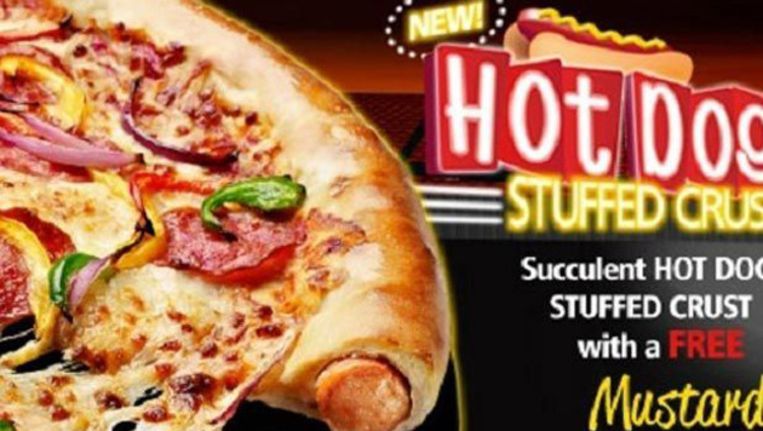 Pizza Hut lanceert de 'pizzadog' De Volkskrant