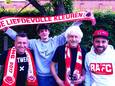 Dave, Daan, René en Nick Smets uit Herenthout, alias 'De mannen van 't Stad', kijken uit naar de titelmatch van hun geliefde Antwerp