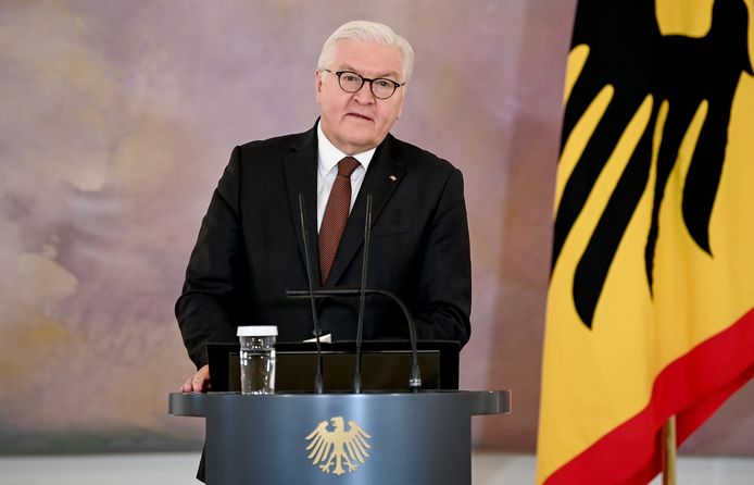 Le président allemand en exercice, Frank-Walter Steinmeier, le 8 février 2022.