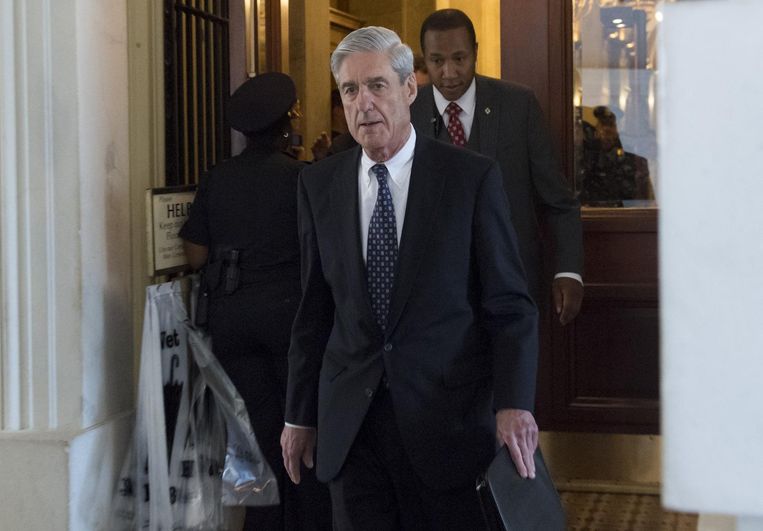 Robert Mueller, de speciale aanklager die onderzoek doet naar de banden tussen de Trump-campagne en Rusland. Beeld afp