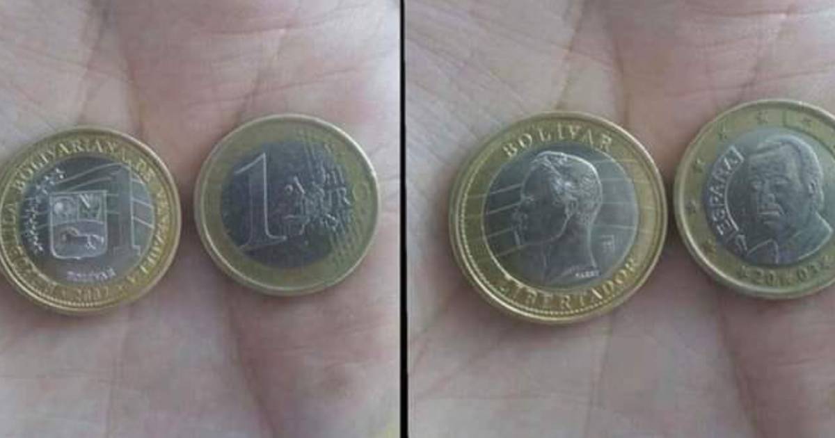 Civiel draaipunt Megalopolis Bijna geen verschil: politie waarschuwt voor Venezolaanse munt die héél  hard op munt van 1 euro lijkt | Binnenland | hln.be
