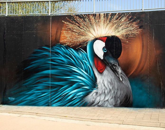 Het graffitiwerk van TUZQ