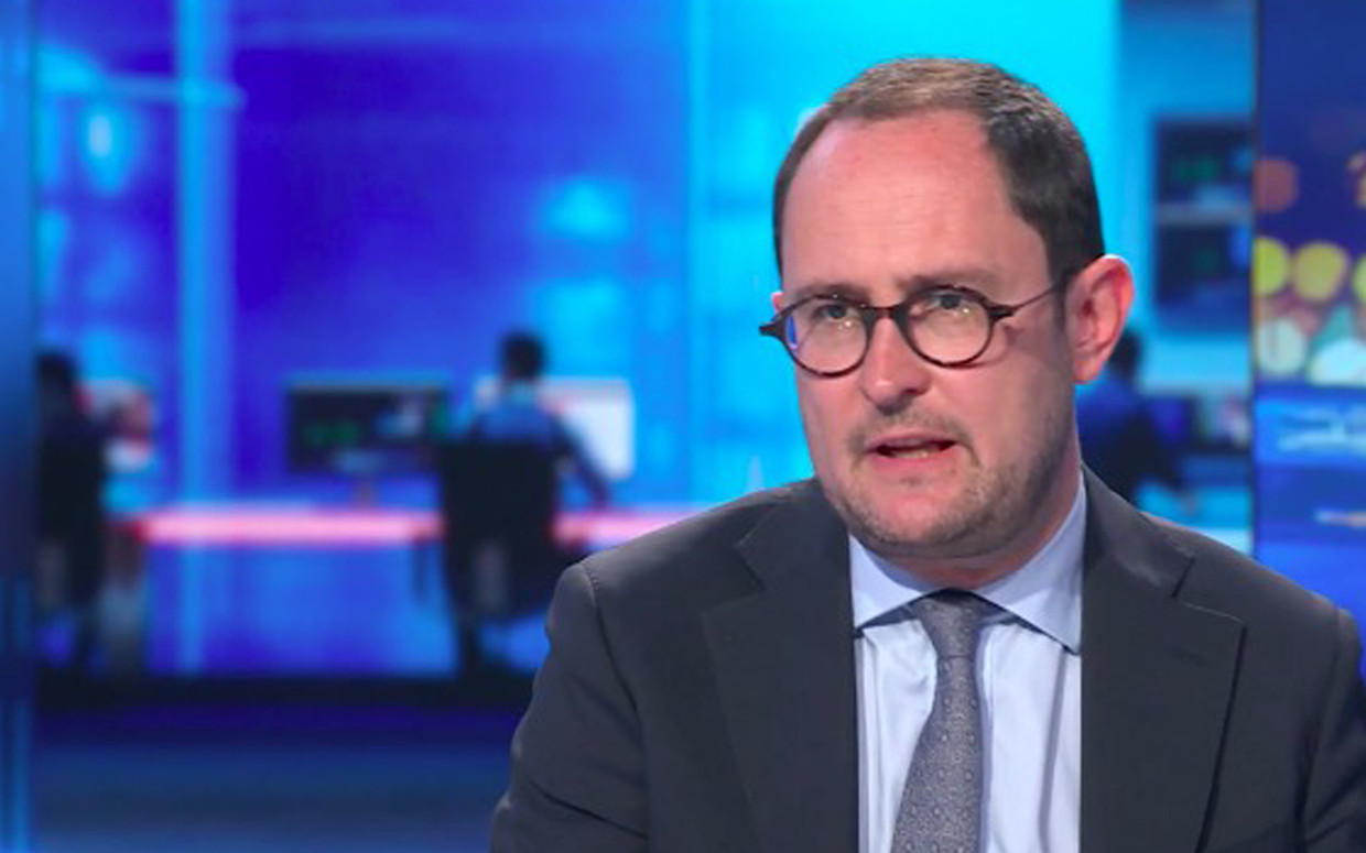 Minister van Justitie Vincent Van Quickenborne (Open VLD). Beeld VTM NIEUWS
