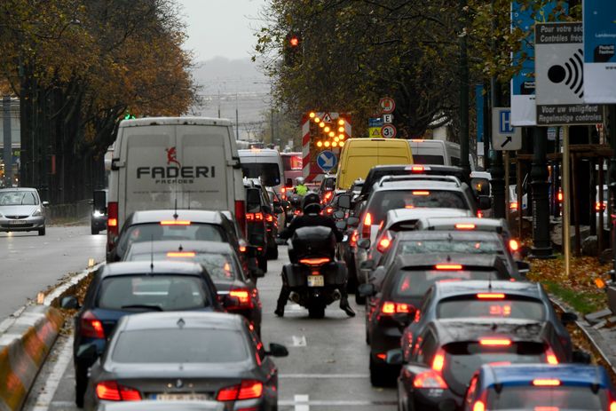 Eén ongeval in de Naamsepoorttunnel stuurde vanmorgen het verkeer in Brussel grondig in de war. (Archieffoto)
