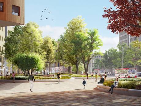 Veel groen moet stationsgebied meer sfeer geven: ‘Voetgangers en fietsers krijgen de ruimte’