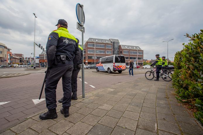 De demonstratie van Pegida in Eindhoven op 6 mei ging op het nippertje niet door.