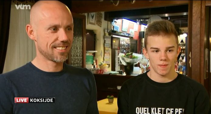 Sven en Thibau werden geïnterviewd door VTM Nieuws.