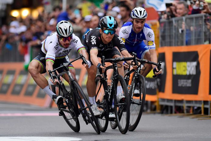 Peter Sagan kwam nooit dichter bij de zege in Milaan-Sanremo dan in 2017.