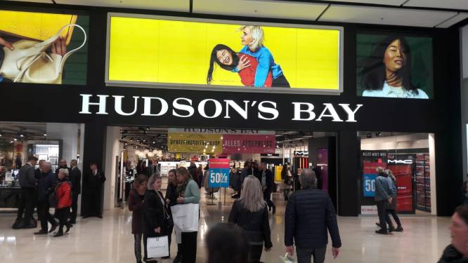 Rechter steekt stokje voor sluiting filialen Hudson's Bay in Amsterdam en Breda