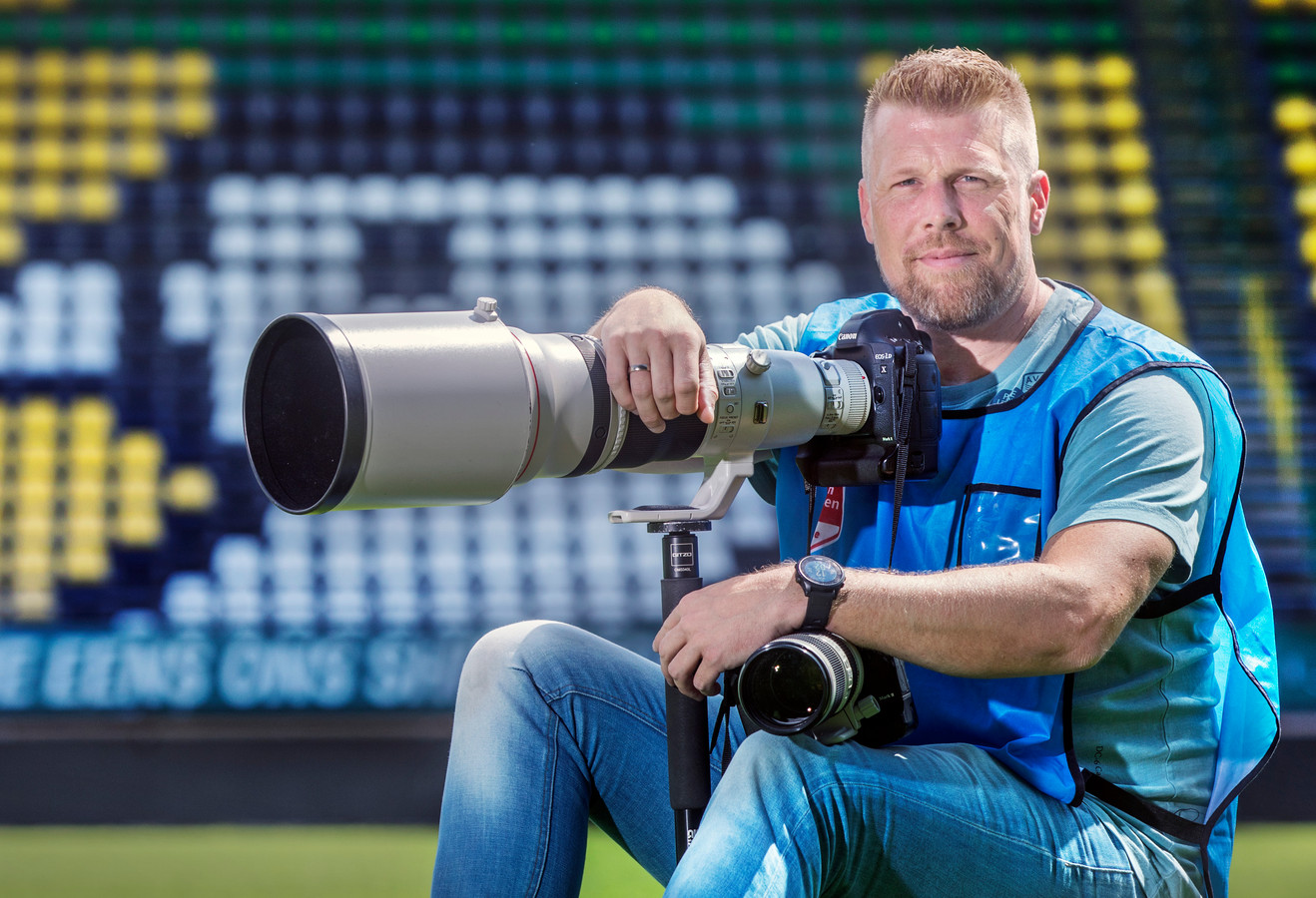 Angelo Blankespoor is de clubfotograaf van ADO Den Haag.