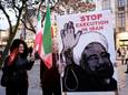 Beeld ter illustratie Brusselse activisten protesteren tegen executies in Iran.