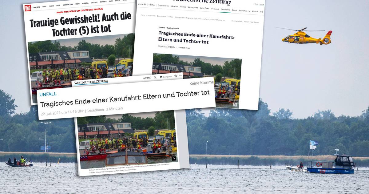 Deutsche Medien zum Drama im „Paradies Veluwemeer“: „Die Kanufahrt endet in einer Tragödie“ |  Kanodrama Veluwemeer