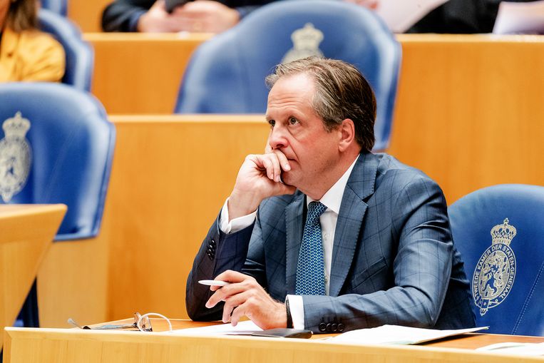 Alexander Pechtold vandaag in de Tweede Kamer. Beeld ANP