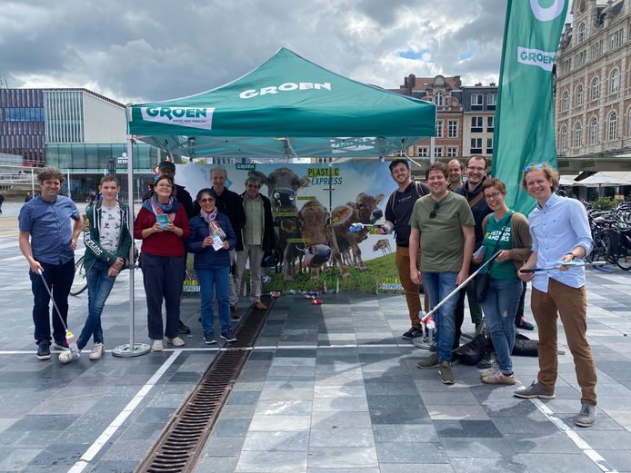 Met sensibiliseringsactie ‘plastic express’ wil Groen statiegeld