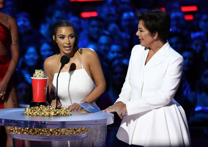 Kim Kardashian en haar moeder  Kris Jenner.
