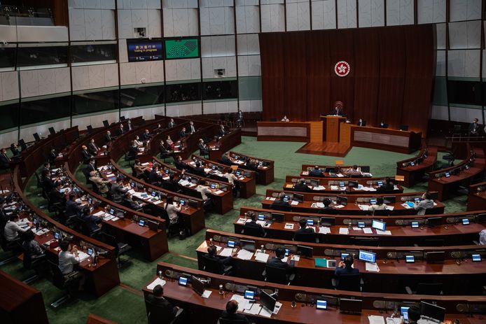 Het parlement van Hongkong.