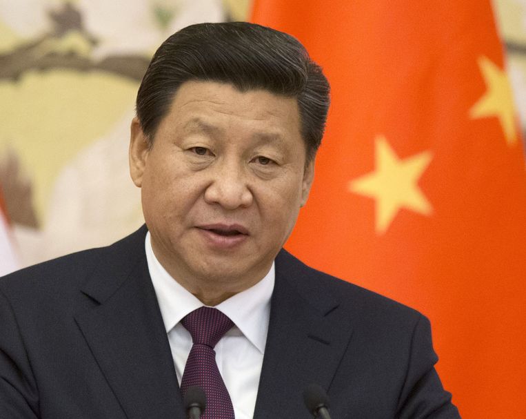 President Xi Jinping oogt nog niet als een almachtige alleenheerser. Beeld AP