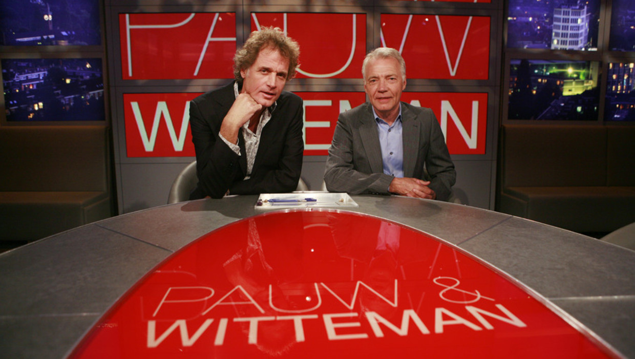 Jeroen Pauw en Paul Witteman. Beeld ANP Kippa.