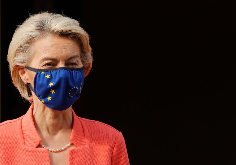 In de Brusselse troonrede van Commissievoorzitter Ursula Von der Leyen deze maand, kwam het woord brexit niet eens meer voor. Beeld EPA