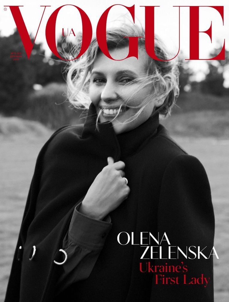 Olena Zelenska op de cover van de Vogue. Beeld Vogue