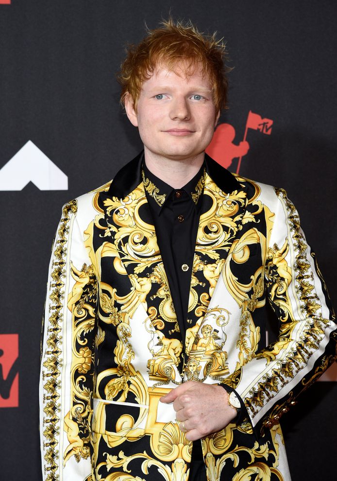 Ed Sheeran in Versace.