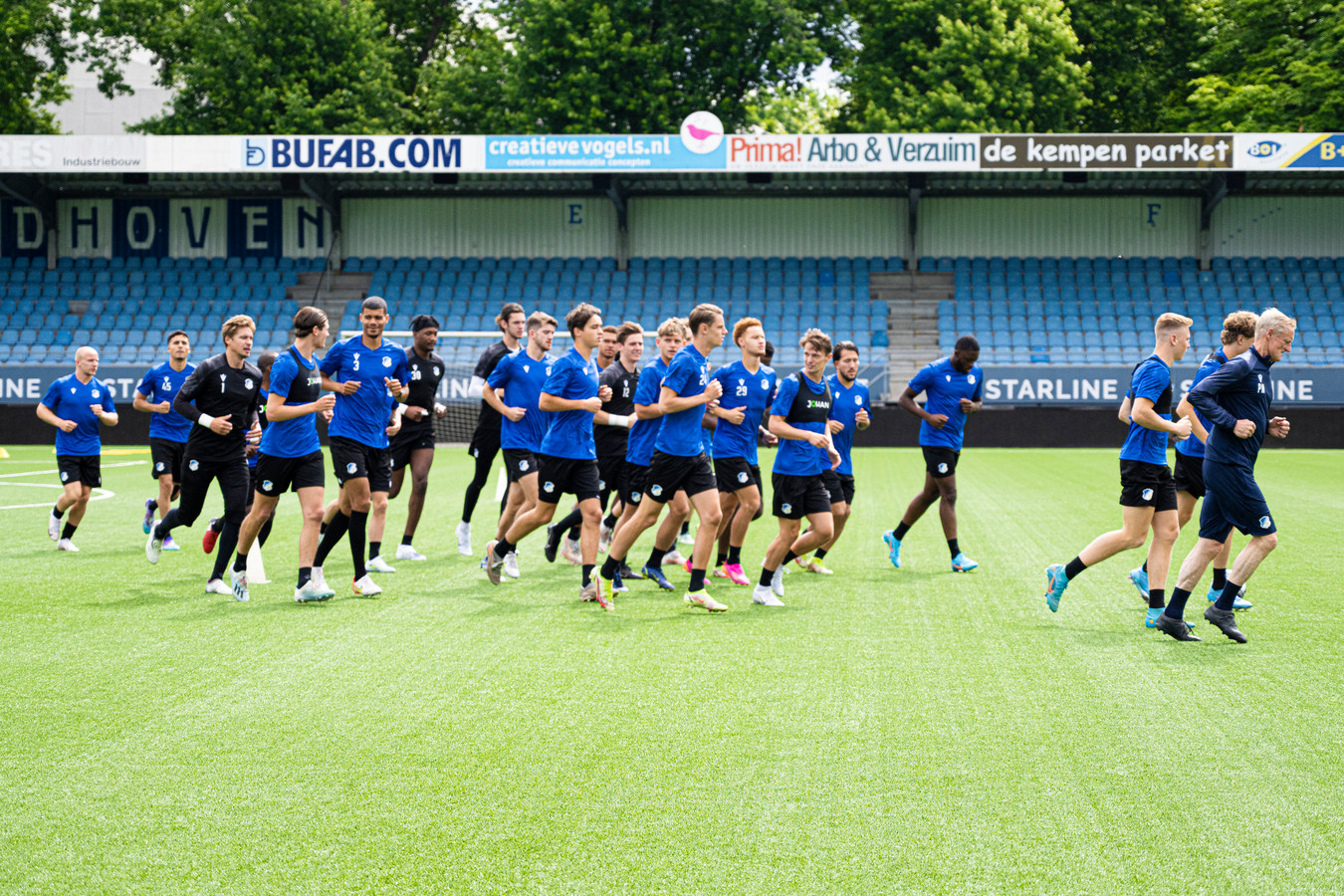 Eerste training FC Eindhoven.