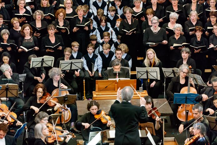 Uitvoering van de Matthäus Passion in 2017 in de kapel van Saint Louis. De stichting moet dit jaar opnieuw uitwijken naar de kerk van Oud Gastel