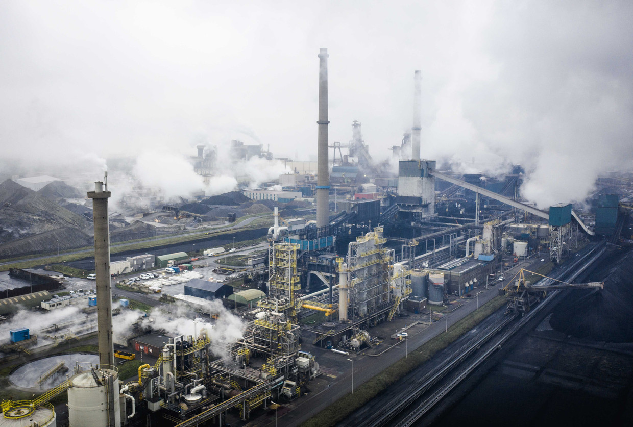 Tata Steel Na Holanda De IJmuiden Imagem Editorial - Imagem de