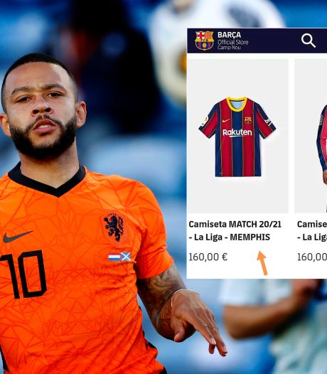 FC Barcelona in de fout: club zet shirt met Memphis Depay al koop | Oranje op EK voetbal | AD.nl