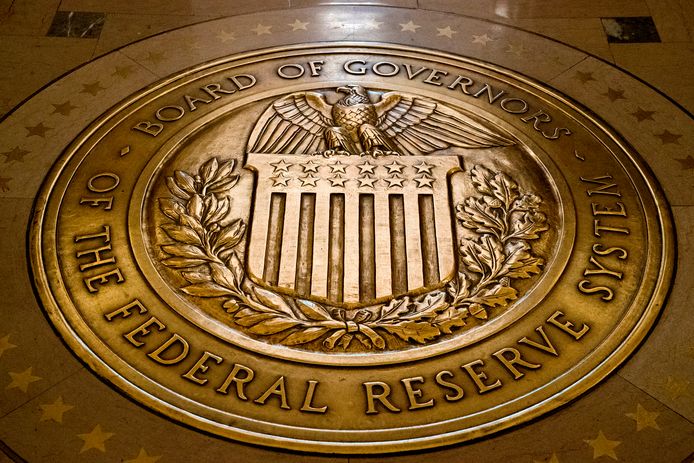 Archiefbeeld. De zegel van de Board of Governors van het Federal Reserve System van de Verenigde Staten.
