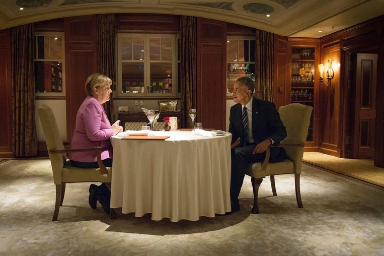 November 2016: Dineren met Angela Merkel in Berlijn Beeld photo_news