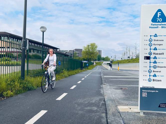 De Demerroute (F70) is de eerste volledig bewegwijzerde fietssnelweg in Limburg: "Je kan zelfs helemaal tot in Antwerpen fietsen”