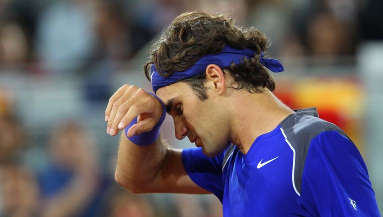 Federer verloor vandaag van Nadal Beeld getty