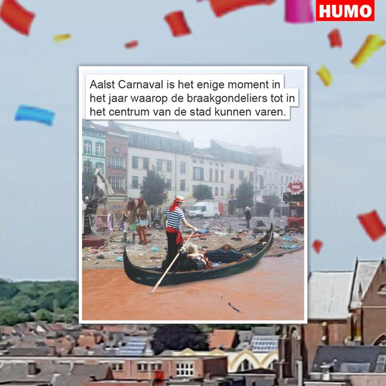 Gat van de wereld op Aalst Carnaval Beeld Humo