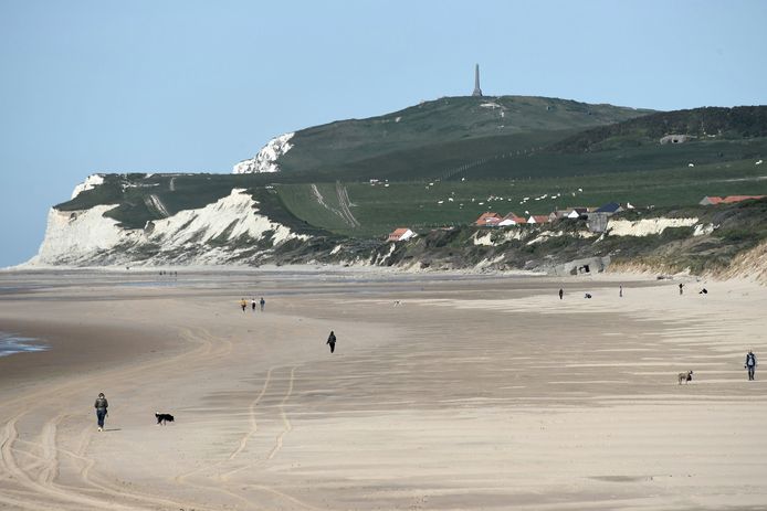 La plage de Wissant, près du cap Blanc-Nez