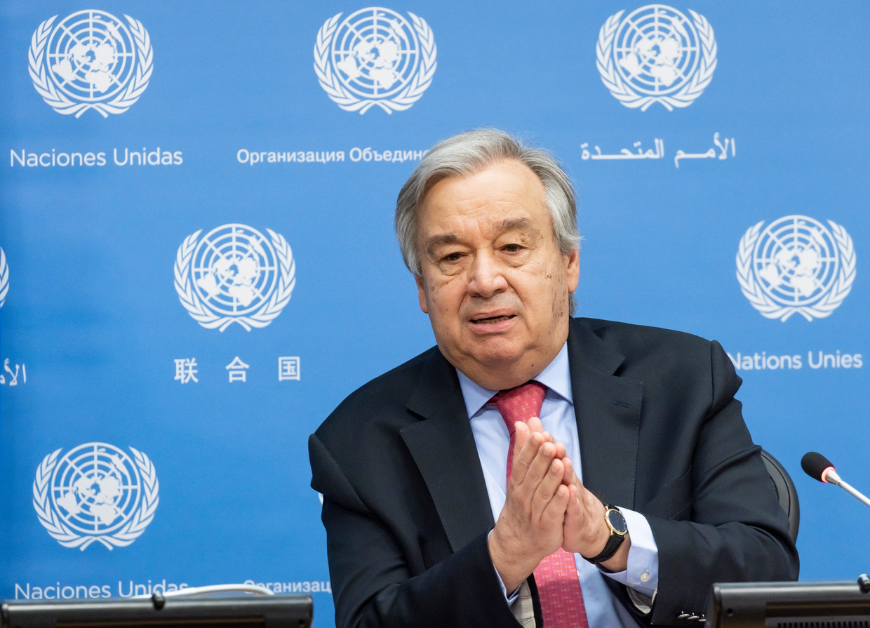 VN-secretaris-generaal Antonio Guterres. Beeld EPA