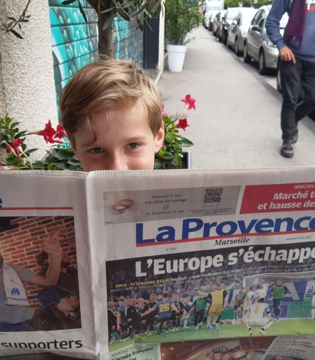 Feyenoord-fan Teun (10) miste het duel in Marseille, maar is wel bij de finale: ‘Geluk bij een ongeluk’