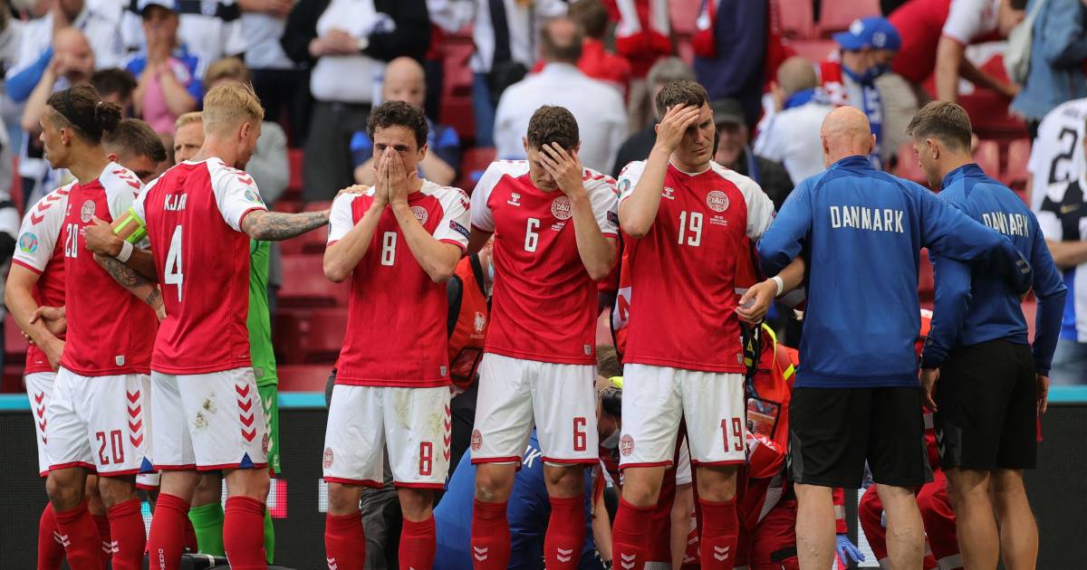Paniek bij Denemarken - Finland: Eriksen wordt ...