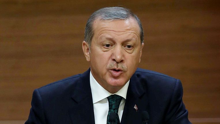 De Turkse president Recep Tayyip Erdogan. Beeld AFP