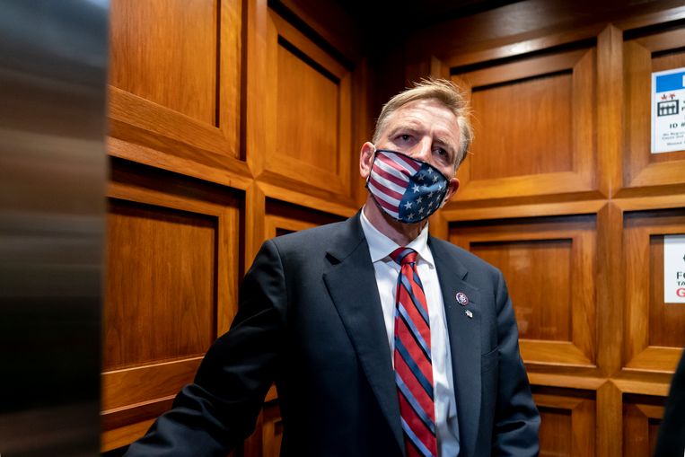 Het extreemrechtse Republikeinse Congreslid Paul Gosar uit Arizona. Beeld AP