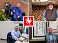 Het lezerspanel van 10 juni. V.l.n.r. Walter Luttikhuis (52, Fleringen), Hans Masselink (65, Borne), Cemal Dogan (56, Enschede) en Ben Oerlemans (57, Holten).