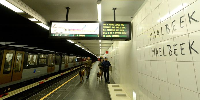 Het metrostation in Maalbeek