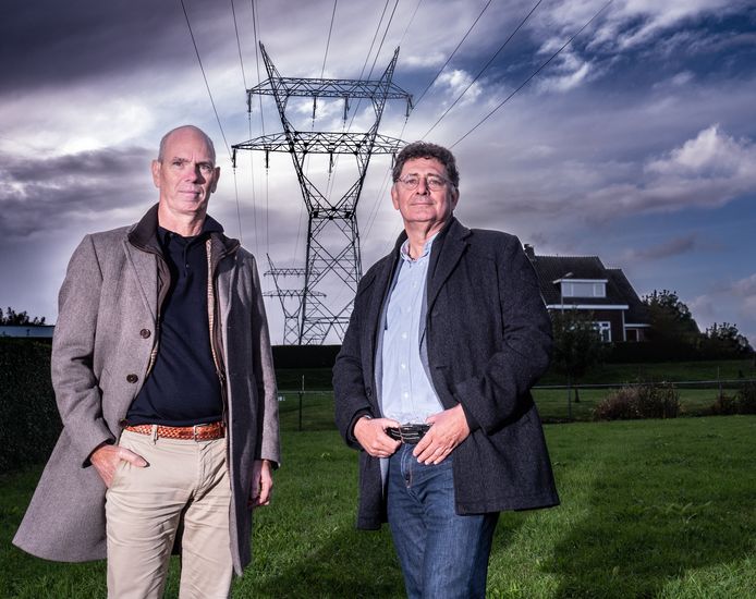 Terry Troost (l) en Jos Brocken. ,,We investeerden ook in het elektriciteitsnet.’’